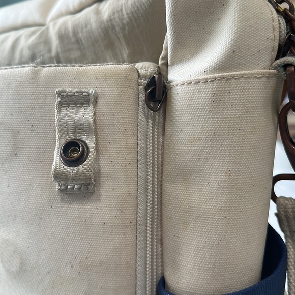 Petunia Pickle Bottom Navy and Teal Abundance Boxy Backpack - Picture 3 of 6